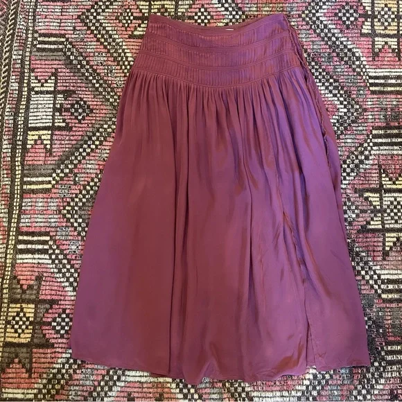 Sea NY Hemingway Micro-pleat Viscose Midi Skirt size 4 - Picture 1 of 5